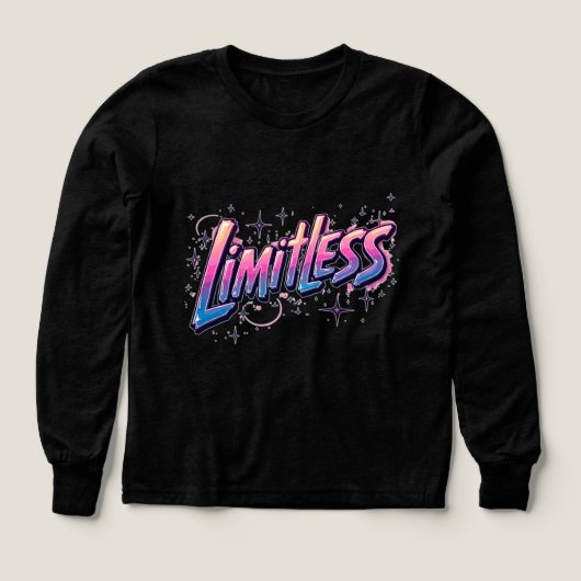 無限Tシャツ – はっきりした Word Tee感動的 (デザイン正面)