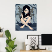 無離れ夢泣き叫びフェアリープリント ポスター (ホームオフィス)