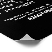 無音これ以上シール ポスター (角)