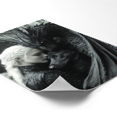 無音で作業するプリント&ダウンロード ポスター (角)