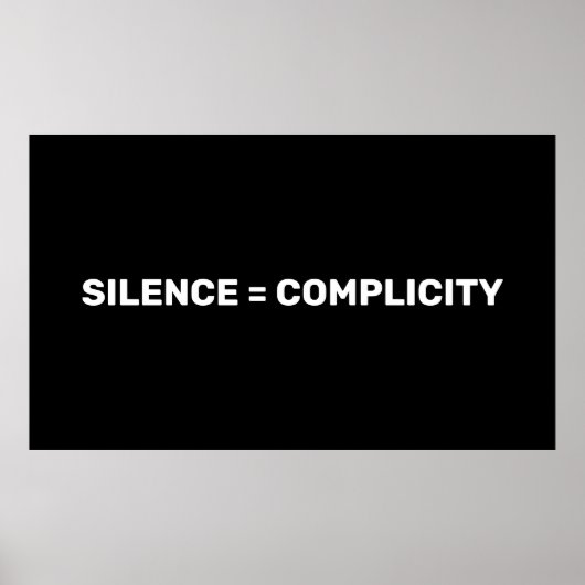 無音は共犯に等ストップし、背中白髪を嫌う ポスター (正面)