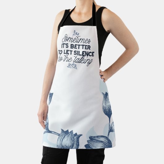 無音力 – 感動的引用文 エプロン (インサイチュ)