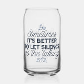 無音力 – 感動的引用文 ガラス缶 (正面)