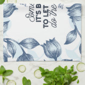 無音力 – 感動的引用文 キッチンタオル (折り畳み)