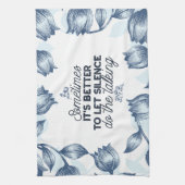 無音力 – 感動的引用文 キッチンタオル (縦)