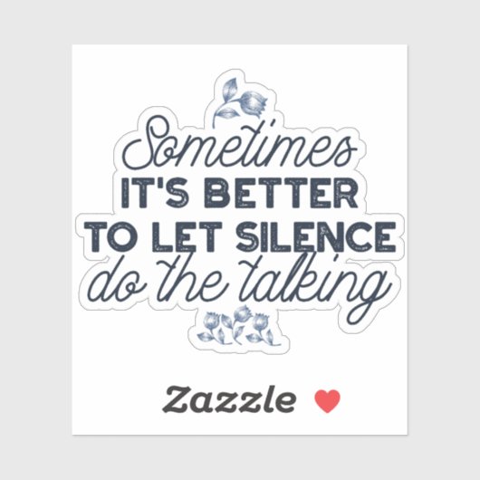 無音力 – 感動的引用文 シール (シート)