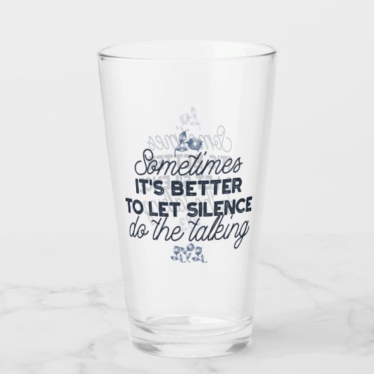 無音力 – 感動的引用文 タンブラーグラス (裏面)