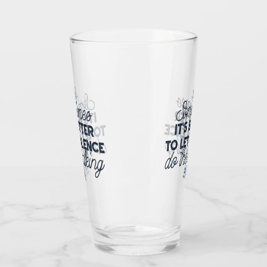 無音力 – 感動的引用文 タンブラーグラス (左)