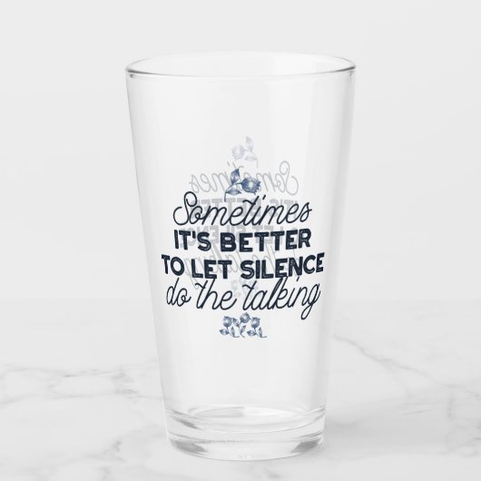 無音力 – 感動的引用文 タンブラーグラス (正面)