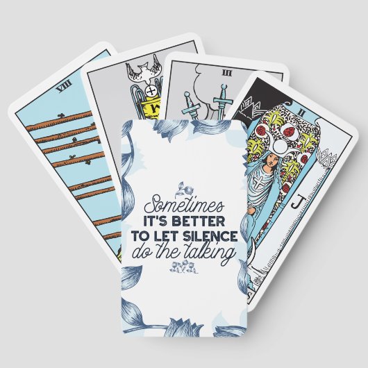 無音力 – 感動的引用文 トランプ (裏面)