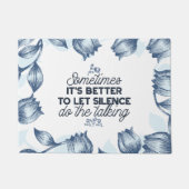 無音力 – 感動的引用文 ドアマット (正面)