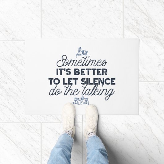 無音力 – 感動的引用文 ドアマット (室内)