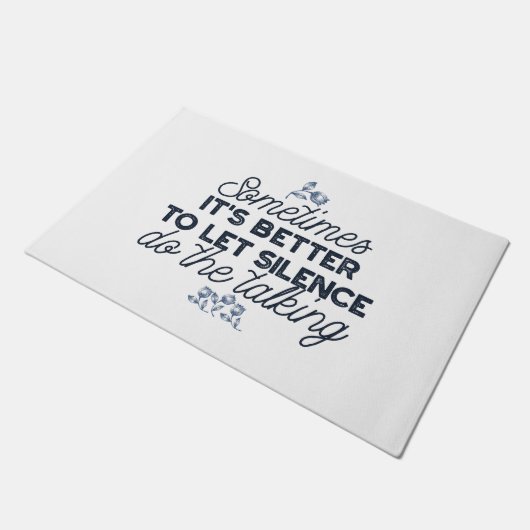 無音力 – 感動的引用文 ドアマット (アングル)