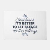 無音力 – 感動的引用文 ドアマット (正面)