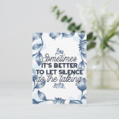 無音力 – 感動的引用文 ポストカード (スタンド正面)