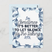 無音力 – 感動的引用文 ポストカード (正面/裏面)