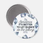 無音力 – 感動的引用文 マグネット (正面/裏面)