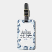 無音力 – 感動的引用文 ラゲッジタグ (正面縦)