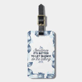 無音力 – 感動的引用文 ラゲッジタグ