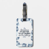 無音力 – 感動的引用文 ラゲッジタグ (裏面縦)