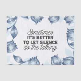 無音力 – 感動的引用文 薄葉紙