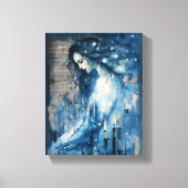 無音美しい キャンバスプリント (正面)