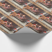 無頓着なクリスマスの覆い ラッピングペーパー (角)