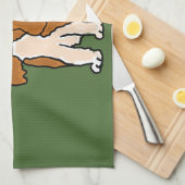 無頓着なチャールズ王スパニエル犬のクリスマスの芸術 キッチンタオル (四つ折り)