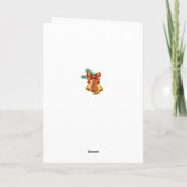 無頓着なチャールズ王スパニエル犬のクリスマスカード シーズンカード (裏面)