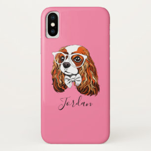無頓着なチャールズ王スパニエル犬のポートレート はあなたの加えます iPhone X ケース