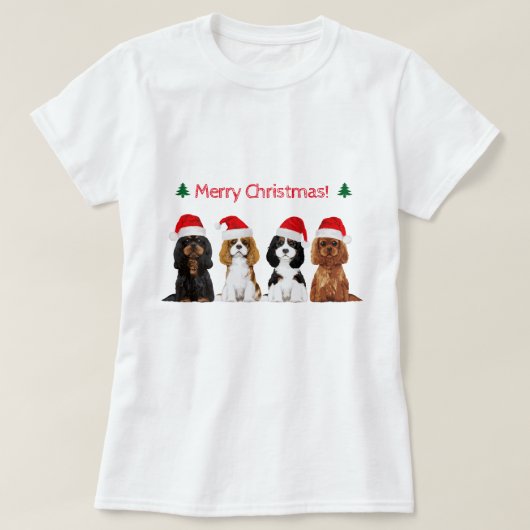 無頓着なチャールズ王スパニエル犬の休日のTシャツ Tシャツ (デザイン正面)