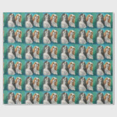 無頓着なチャールズ王スパニエル犬の包装紙 ラッピングペーパー (フラット)