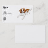 無頓着なチャールズ王スパニエル犬の名刺 名刺 (正面/裏面)