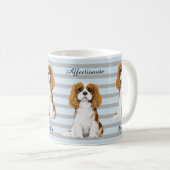 無頓着なチャールズ王スパニエル犬の図解入りの、写真付きのなマグ コーヒーマグカップ (正面右)