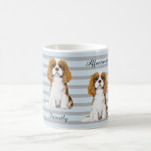 無頓着なチャールズ王スパニエル犬の図解入りの、写真付きのなマグ コーヒーマグカップ (中央)