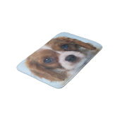 無頓着なチャールズ王スパニエル犬の子犬 バスマット (アングル)