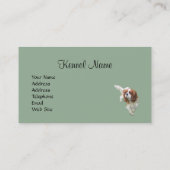 無頓着なチャールズ王スパニエル犬の繁殖動物ビジネス車 名刺 (裏面)