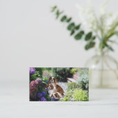 無頓着なチャールズ王スパニエル犬のBreedeの名刺 名刺 (スタンド正面)