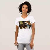 無頓着なチャールズ王スパニエル犬のTシャツ Tシャツ (正面フル)