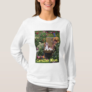無頓着なチャールズ王スパニエル犬のTシャツ Tシャツ