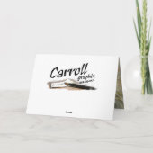 無頓着なチャールズ王スパニエル犬カード サンキューカード (裏面)