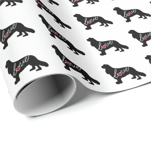 無頓着なチャールズ王スパニエル犬愛 ラッピングペーパー (ロールコーナー)