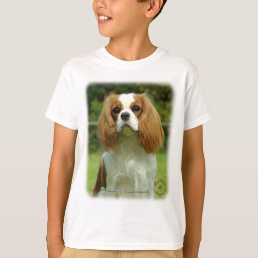 無頓着なチャールズ王スパニエル犬9J002D-08 Tシャツ (正面)
