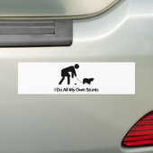 無頓着なチャールズ王スパニエル犬 バンパーステッカー (車上)