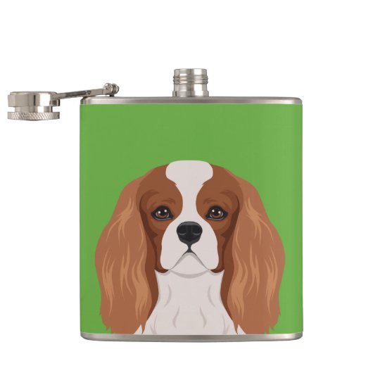 無頓着なチャールズ王スパニエル犬 フラスク (オープン)