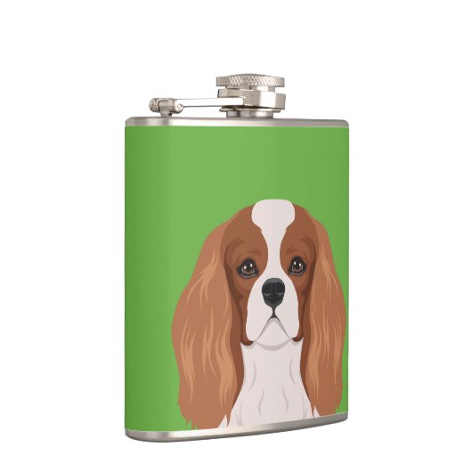 無頓着なチャールズ王スパニエル犬 フラスク (右)