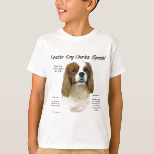 無頓着なチャールズ王スパニエル犬(Blenheim)の歴史 Tシャツ