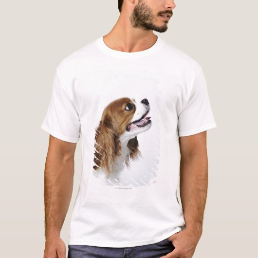 無頓着なチャールズ王スパニエル犬 Tシャツ (正面)
