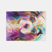 無頓着な芸術のフリースブランケット フリースブランケット (正面(横))