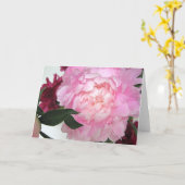 無題のシャクヤクの挨拶状 カード (黄色い花)